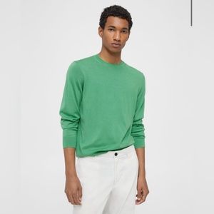 Theory Green Crewneck Sweater - 100% Cashmere - Men and Women’s